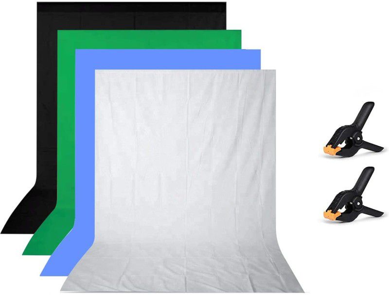 Hiffin ® 8x12 ft Blue|White|Green|Black Screen, Photography Backdrop Background Black Reflector Umbrella  (100 cm)