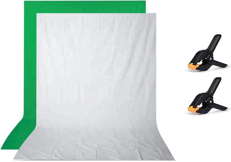 Hiffin ® 8x12 ft White|Green Screen, Photography Backdrop Background White Reflector Umbrella  (100 cm)