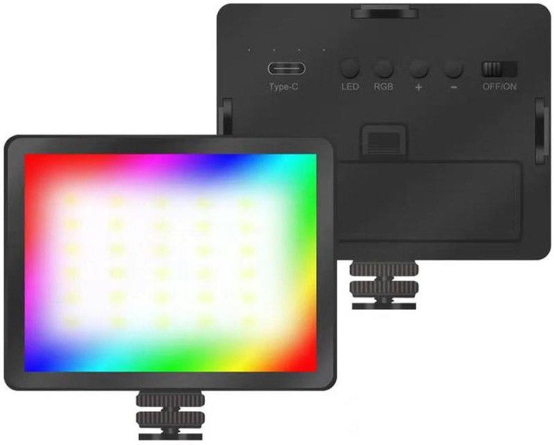 TECHGEAR Pocket Fill Light Mini RGB for LIve Camera SLR Selfie Vlog Colorful Flash  (Black)