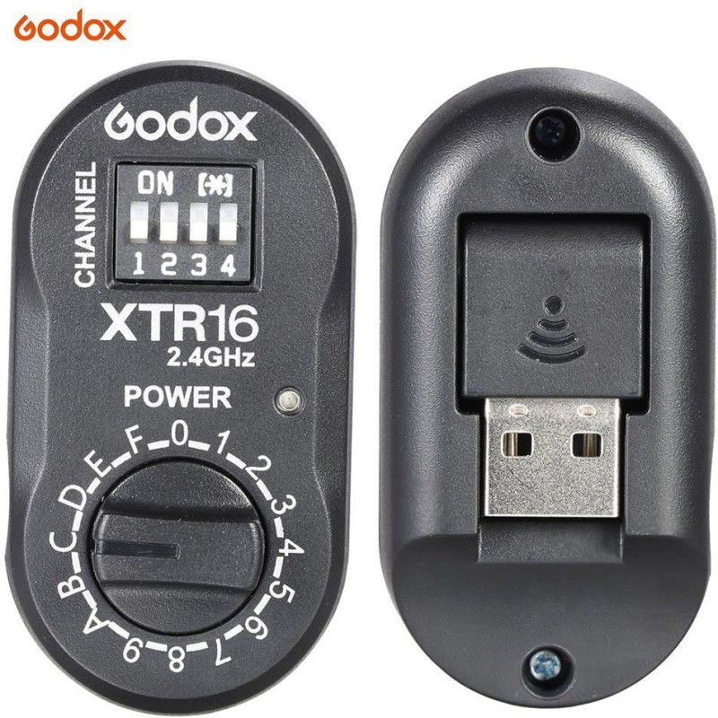 GODOX XTR-16 2.4G Wireless Receiver for X1C X1N XT-16 Transmitter Trigger Camera Remote Control  (Black)