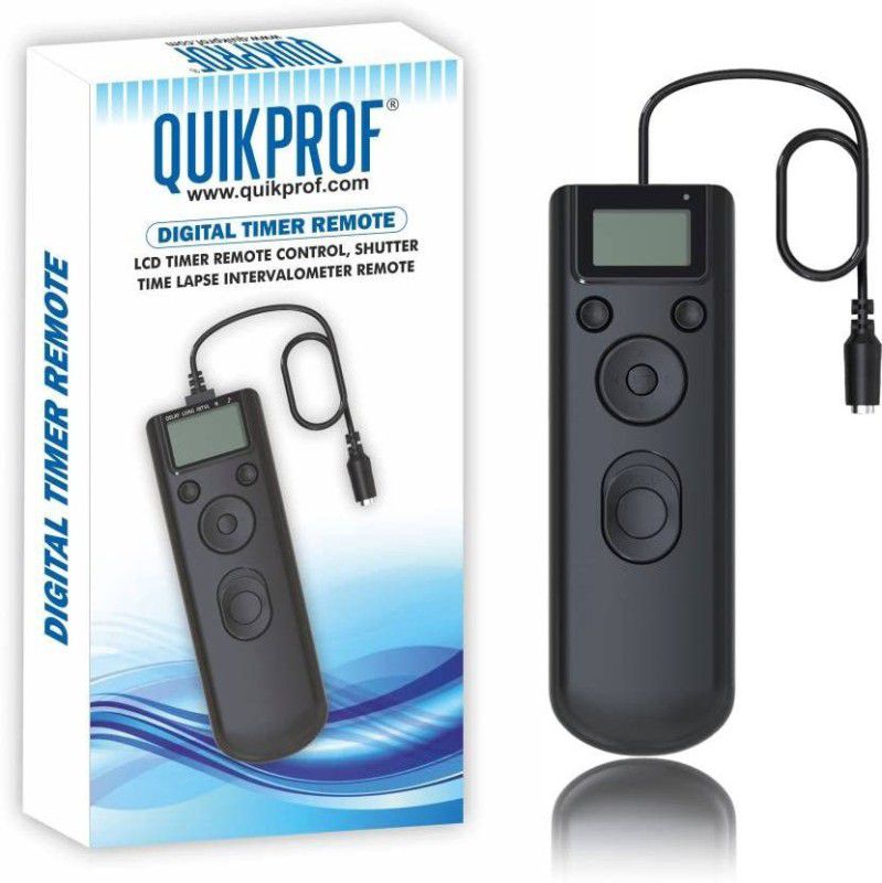 quikprof Intervalometer Timer Remote Shutter S1 for Sony A100 A200 A300 A700 A900 Camera Remote Control  (Black)