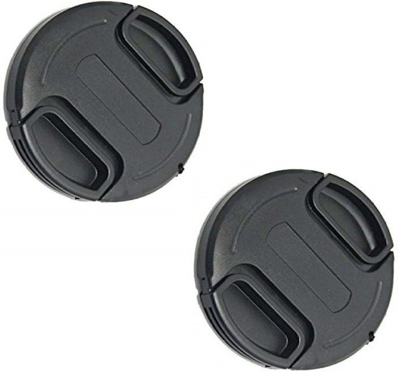 Uniqon Pack Of 2 Pcs Replacement Center Pinch Front Lens 49mm Cap Cover for Sony Lens Cap  (Black)