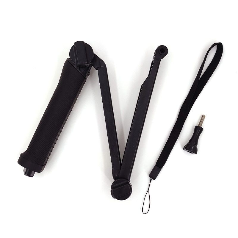 Portable 3 Way Grip Waterproof Monopod Selfie Stick Folding Tripod Stand for GoPro Hero 8 7 6 5 Yi 4K Sjcam Eken Accessory