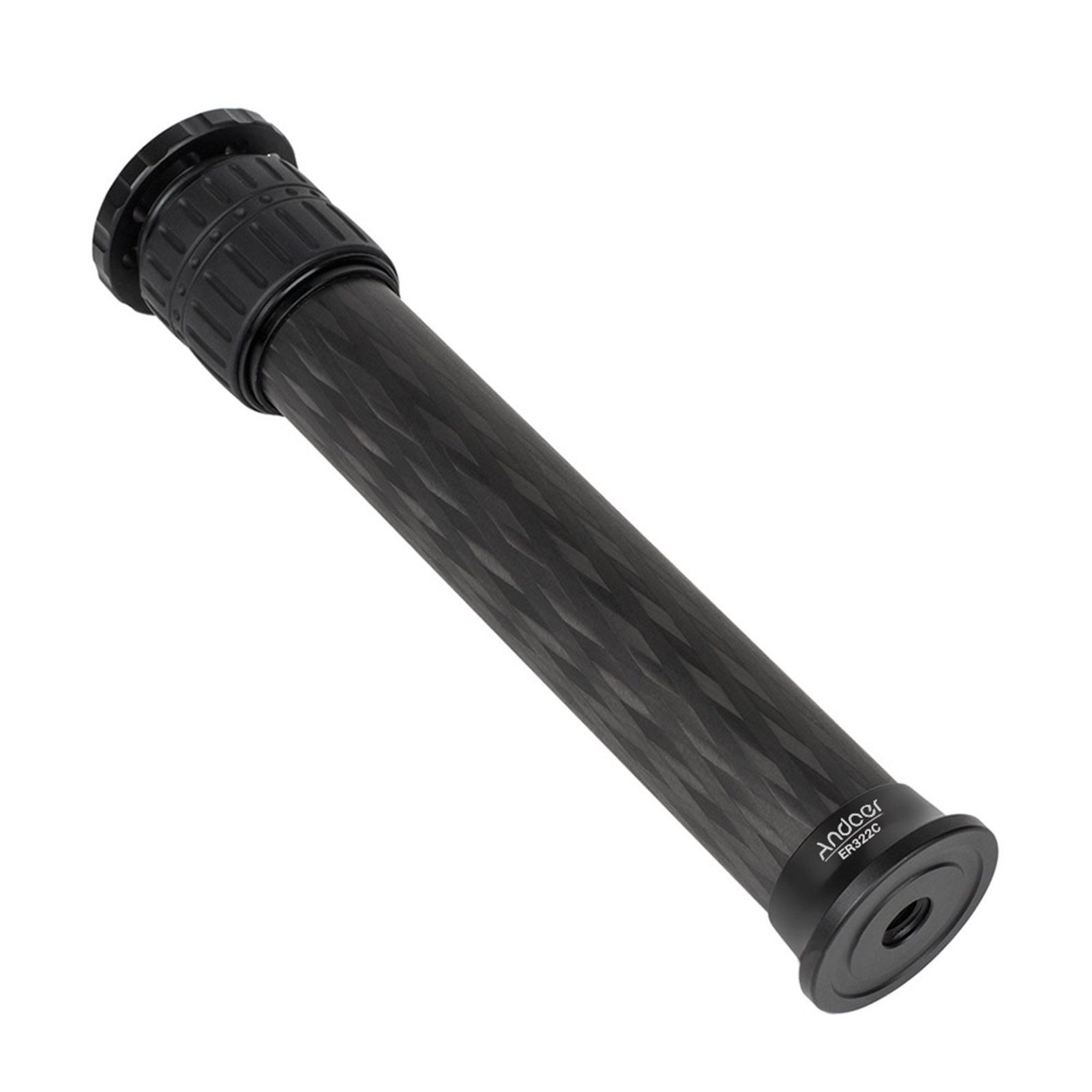 ER322C 32mm Tube Diameter Carbon Fiber Tripod Extender 2-Section Center Column Extension Tube Compatible with Zhiyun FeiyuTech hohem Handheld Gimbals All Tripods Max. Load Capacity 15kg