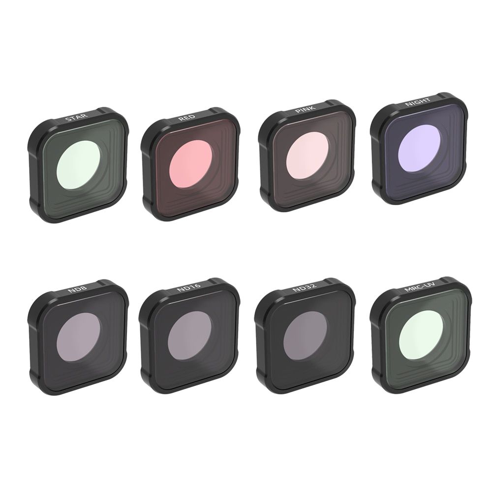 UV CPL ND4 ND8 ND16 ND32 ND64 Night Red PiMagenta Star for Gopro Hero 9 10 Black Lens Color Filters Action Camera Accessories