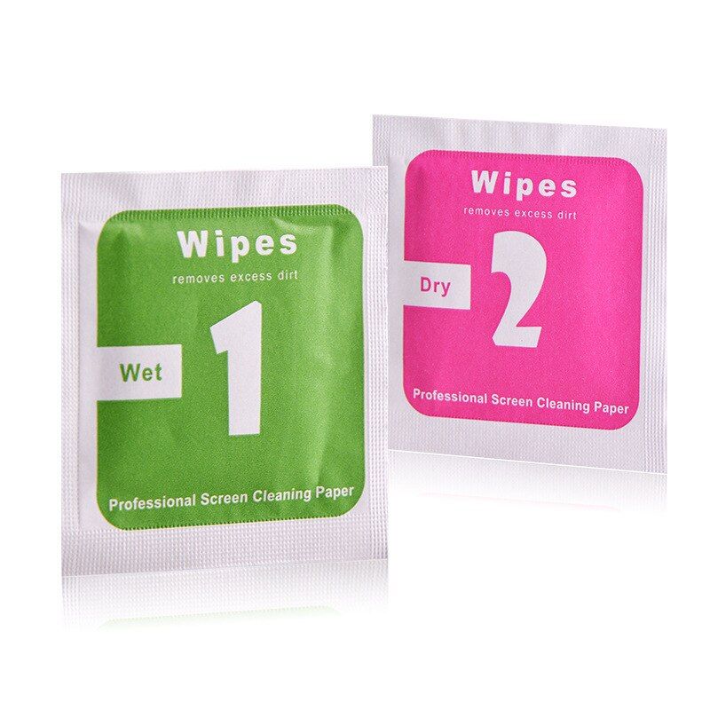 Mobile Glass/Screen Cleaner (Wet & Dry Wipes) 10/20/50/100/500 Set