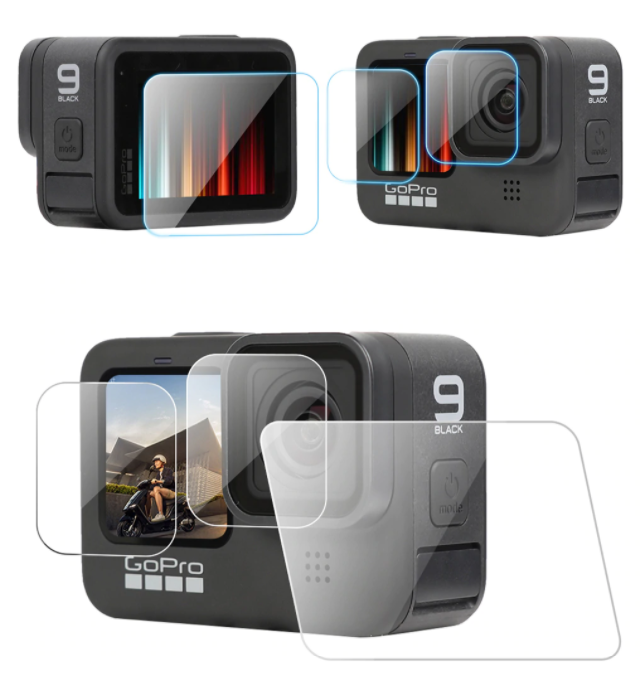 Tempered Glass Screen Protector Global Media For Gopro Hero 9 Black Sport Camera