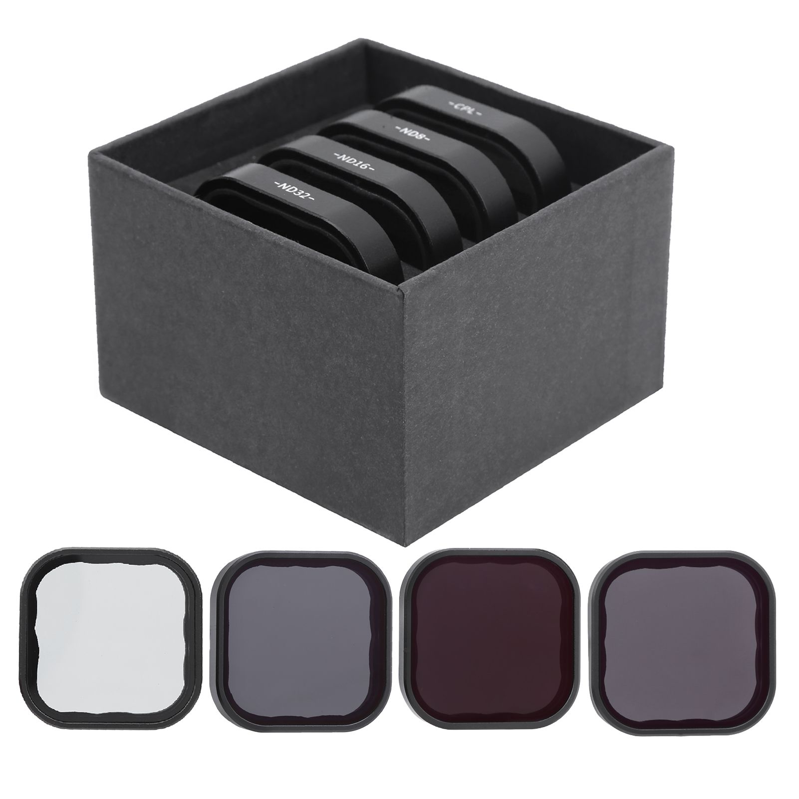 360 Camera Accessories CPL/ND8/ND16/ND32 Lens Filters 4 In 1 Set For Hero 9