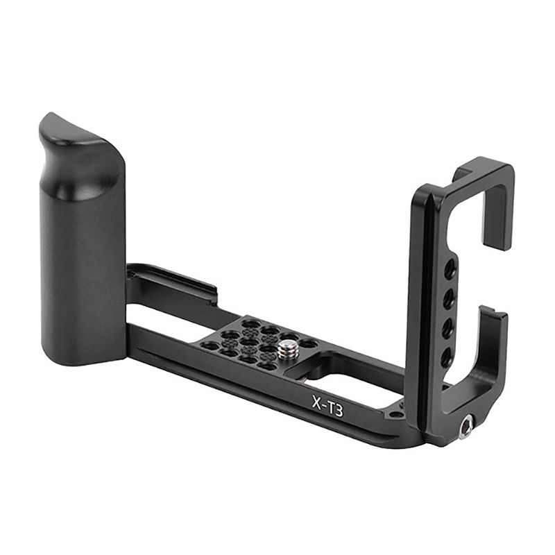Hand Grip Quick Release L Plate/L Bracket for Fuji X-T3 XT3 Digital Camera with 1/4 inch Thread Screw CNC Metal d