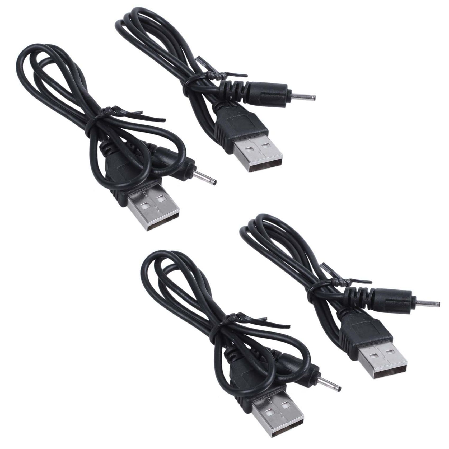 4X USB Cable 2.0 mm DC Charger for Nokia 6280 E65 N73 N80 N95 50cm