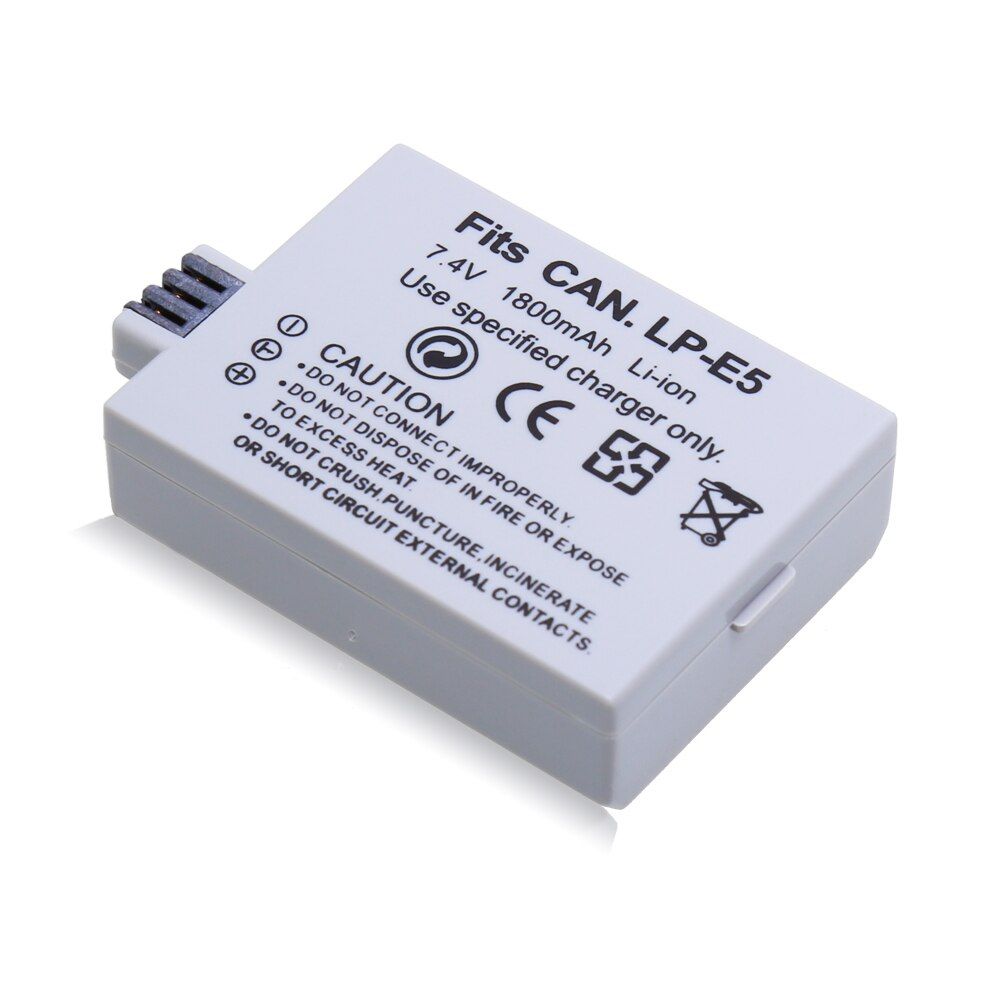 Canon LP-E5 Battery For Canon EOS 450D 500D 1000D EOS Kiss F X2 X 3 Rebel T1I EOS-Rebel XSi