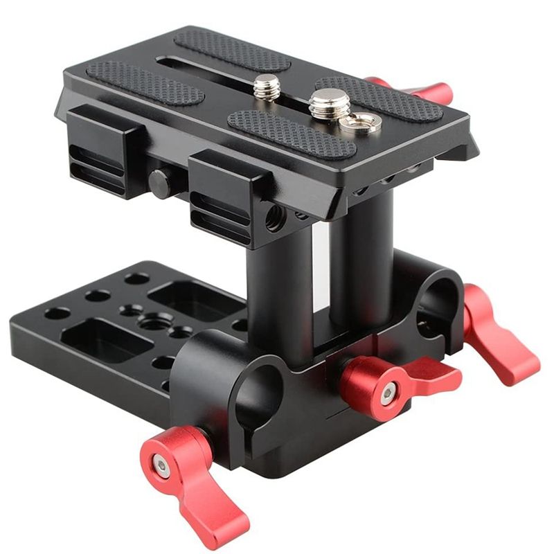 Quick Release Mount Base QR Plate for Manfrotto 501/504/577/701 Tripod Standard Accessory(Red)