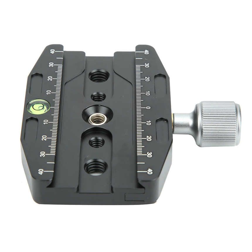 Aluminium Alloy Quick Release Plate Clamp 90mm with 1/4in & 3/8in Screw Holes