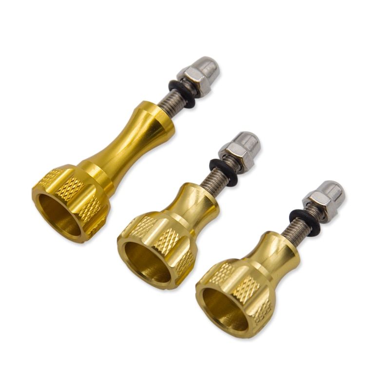 3Pcs Aluminum Thumb Knob Bolt Screw for GoPro Hero 7 6 5 4 XiaoYi 4K Sjcam SJ4000 H9 Case Tripod Mount Cam Accessory