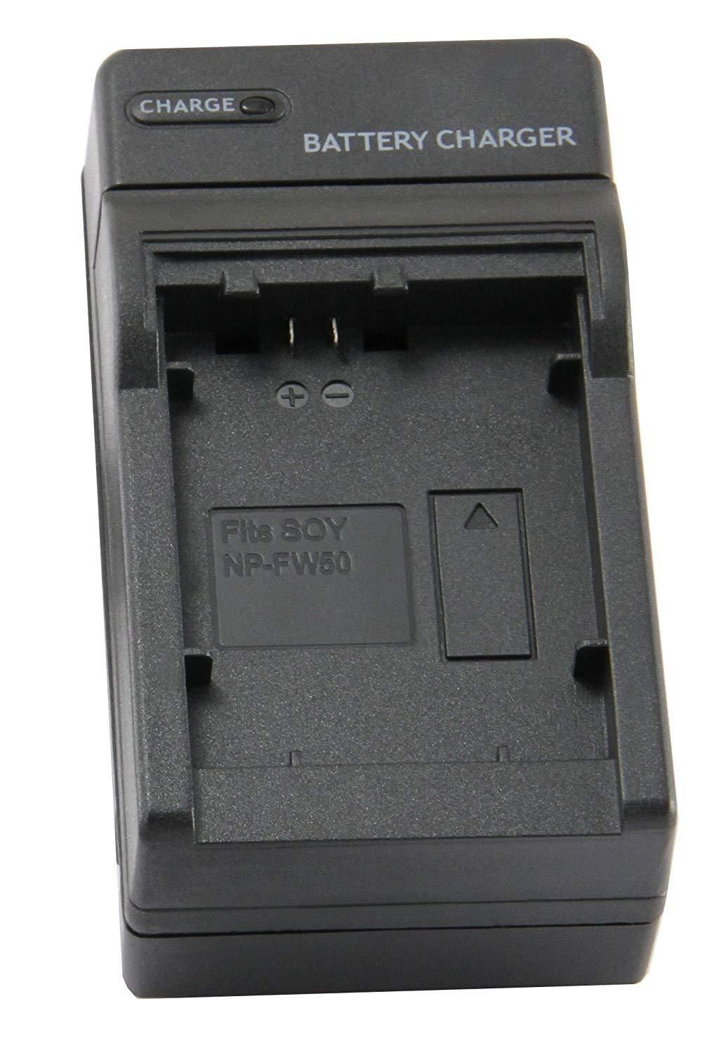 Sony NP-FW50 Charger for Sony Alpha a6500 a5100 A7R II a6300 ILCE-6000L ILCE-6300 NEX-5 A7 a6000 A7sii a3000 A7 II ILCE-6500 NEX-7 DSC-RX10 III NEX-6