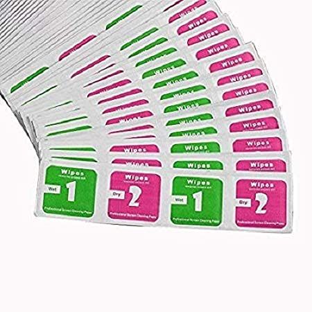 Wipes Wet and Dry 2 in 1 Cleaning Wipes for Tempered Glass Screen Cleaner Mobile Camera Tablets - 25 Set