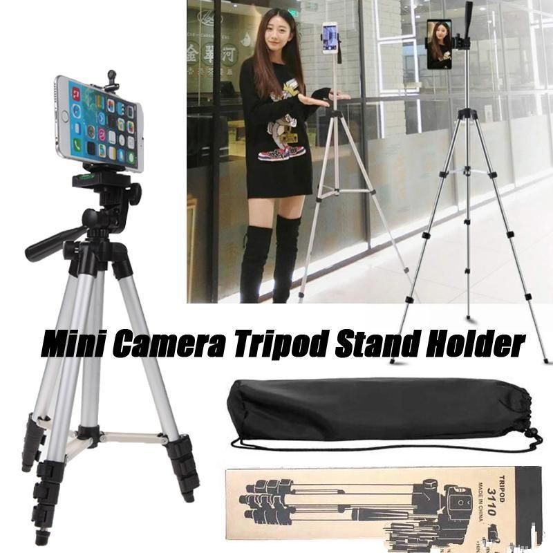 3120 Tripod Stand for Mobile Camera TikTok YouTube Video- Black - Ring Light