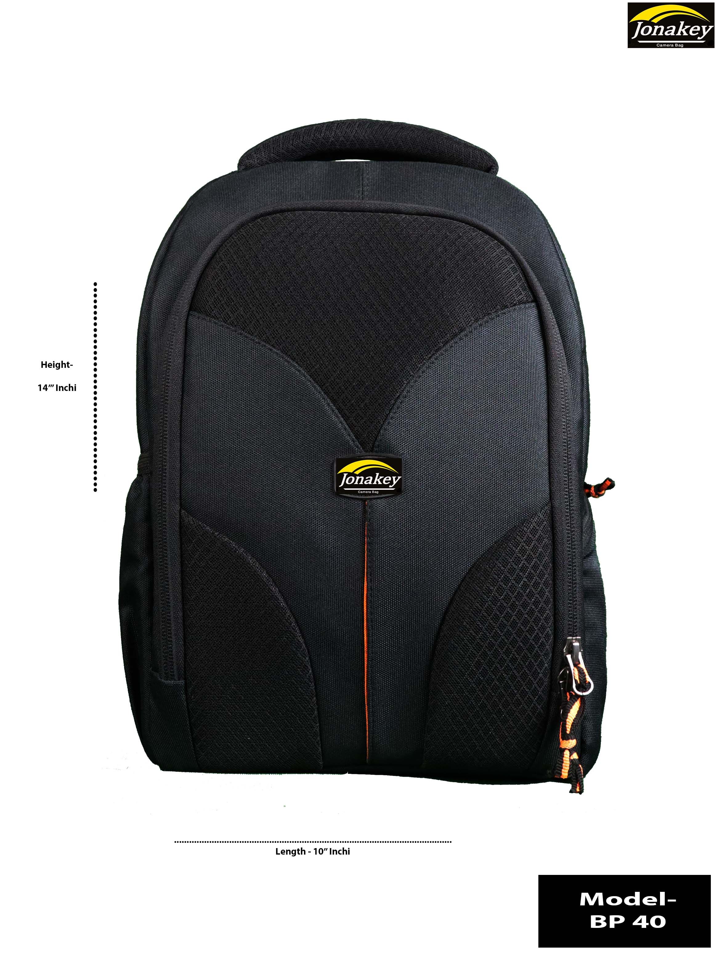 Jonakey BP 40- DSLR Camera Bag - Black