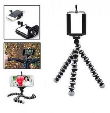 Octopus Mini Flexible Tripod for iPhone Samsung All Mobile Phones Smartphone Tripod Camera Accessory (6.3 Inch)