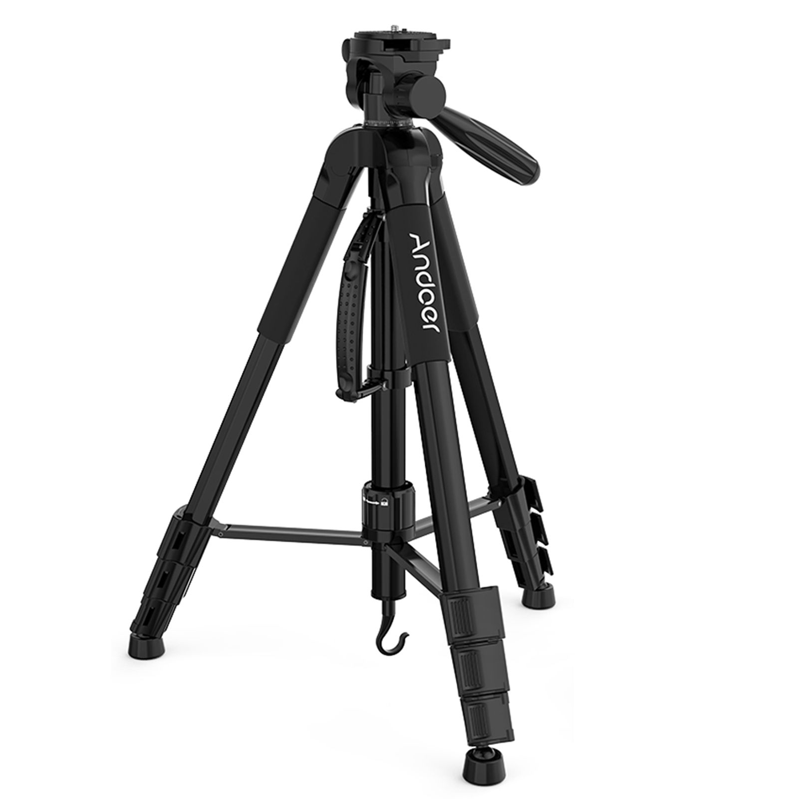TTT-666R Camera Tripod Monopod Travel Portable Lightweight Tripod for Canon Nikon DV DSLR Camcorder with Carry Bag Max.Load 4kg