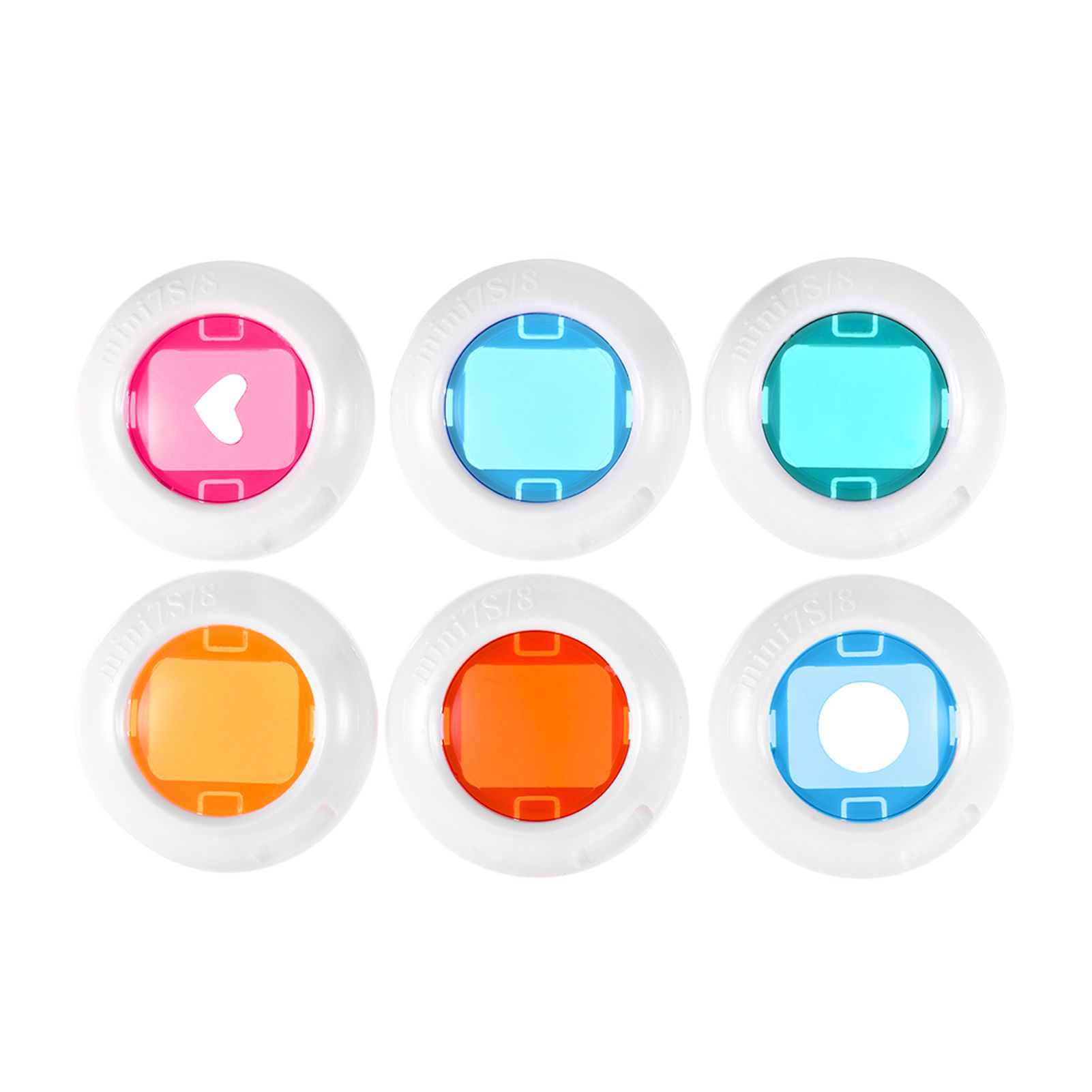 Instant Camera Mini Color Close Up Lens Filter Set for Fujifilm Instax Mini 7s/8/8+/9, 6pcs