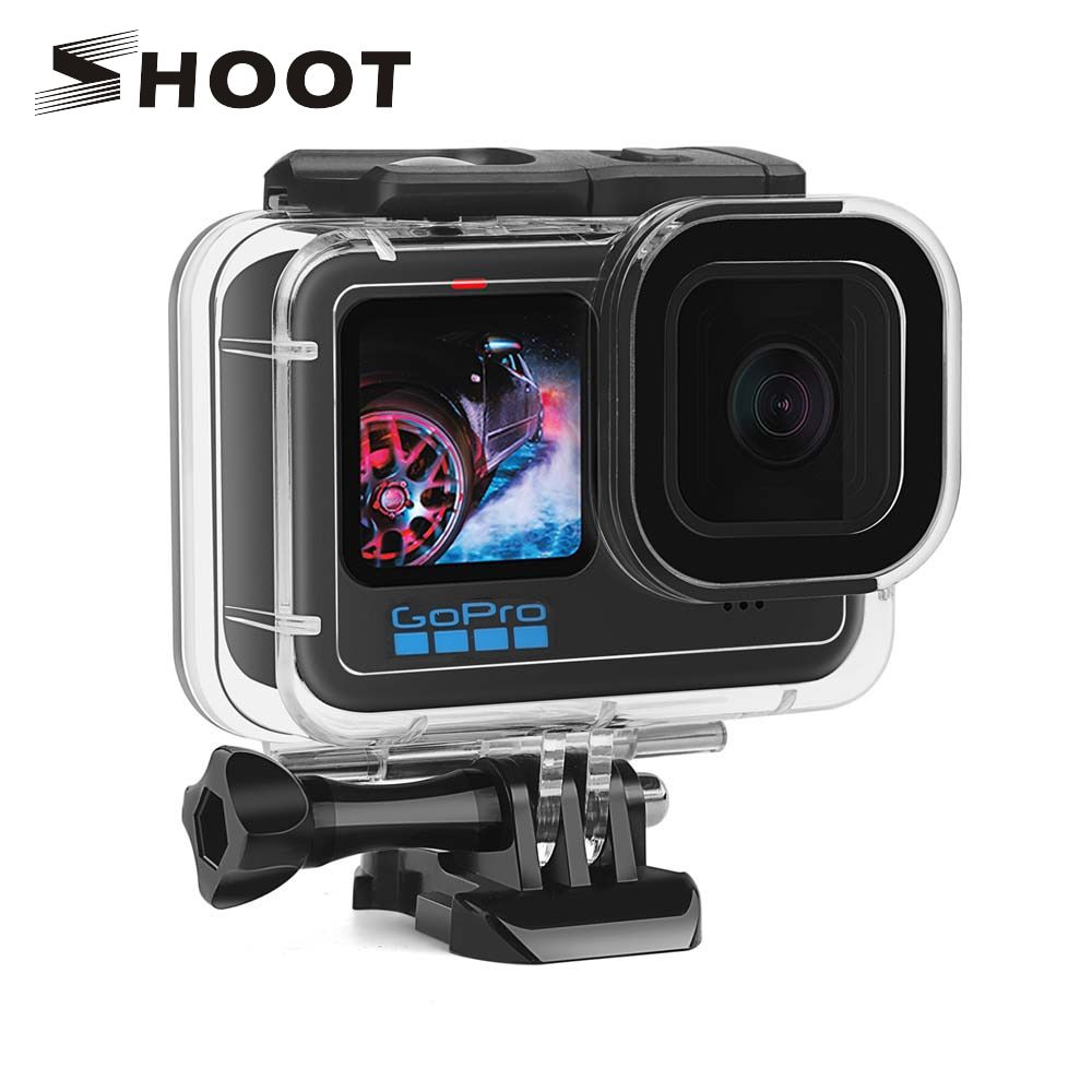 SHOOT 60M Waterproof Case for GoPro Hero 9 10 Black Protective Diving Underwater Housing  Cover for Go Pro 10 9 Accessory