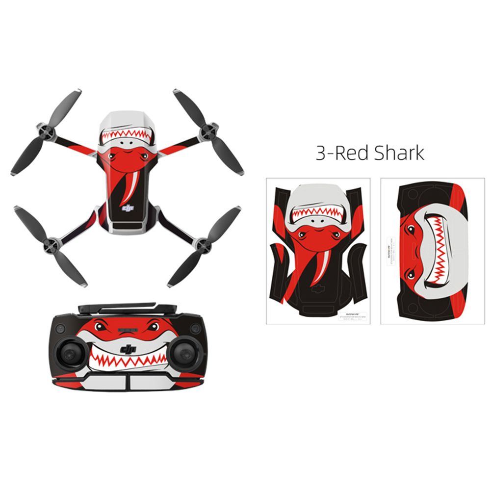 Yfashion PVC Shell Decoration Sticker for DJI Mavic ni  Body Arm and Controller Waterproof Anti-Scratch Full Protective Film