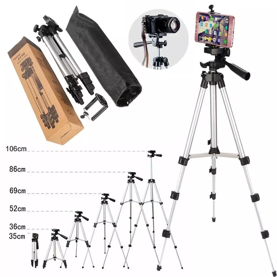 Mobile Camera Tripod Stand - Multi-color