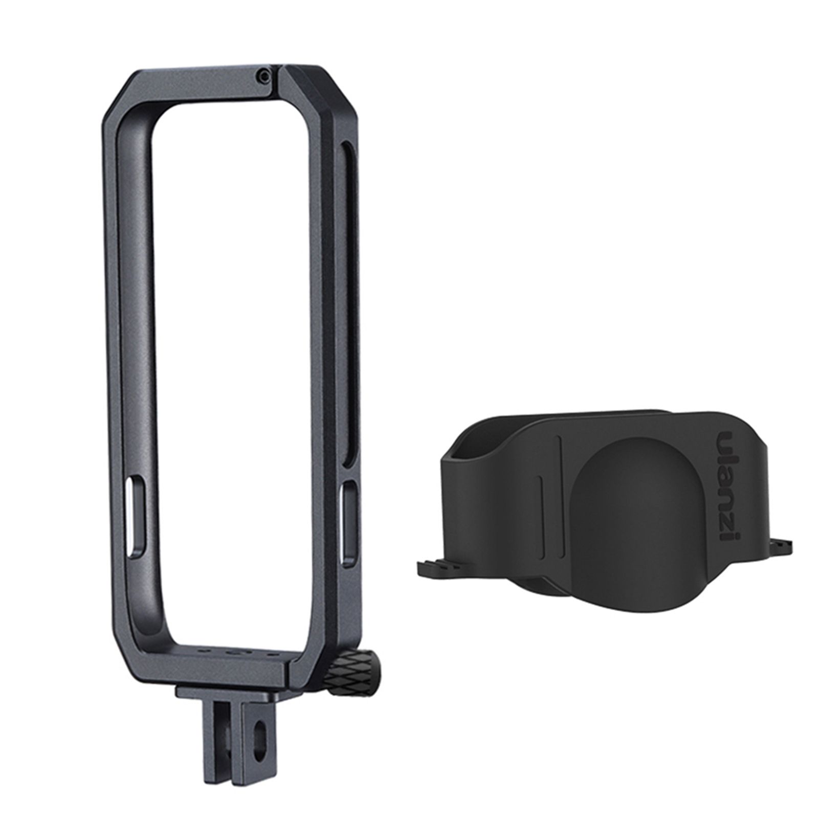 ulanzi Action Camera Vlog Cage Case Protective Frame Aluminum Alloy with Lens Cover Compatible with Insta360 ONE X