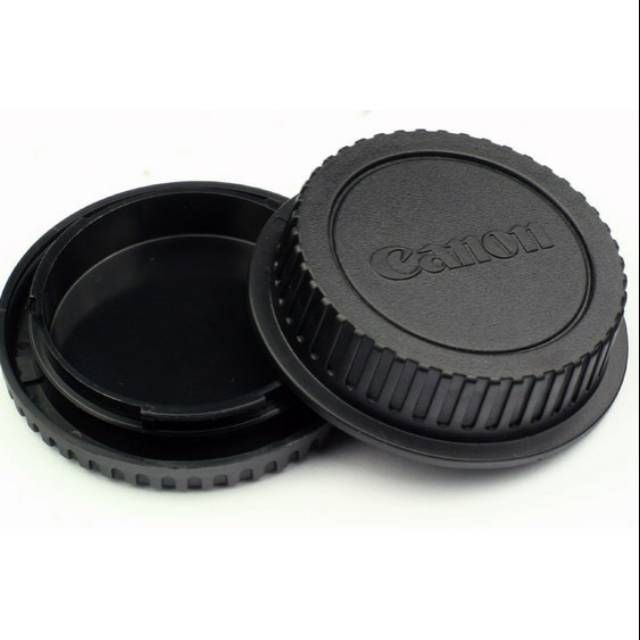 Camera Body Cap and Lens Rear Cap Cover Replacement Set for All Canon EOS EF Mount DSLR Cameras 6D Mark II 5D Mark IV EOS 200D 60D 80D 70D 5Ds R 5D Mark III 600D,2 Sets Lens Cap