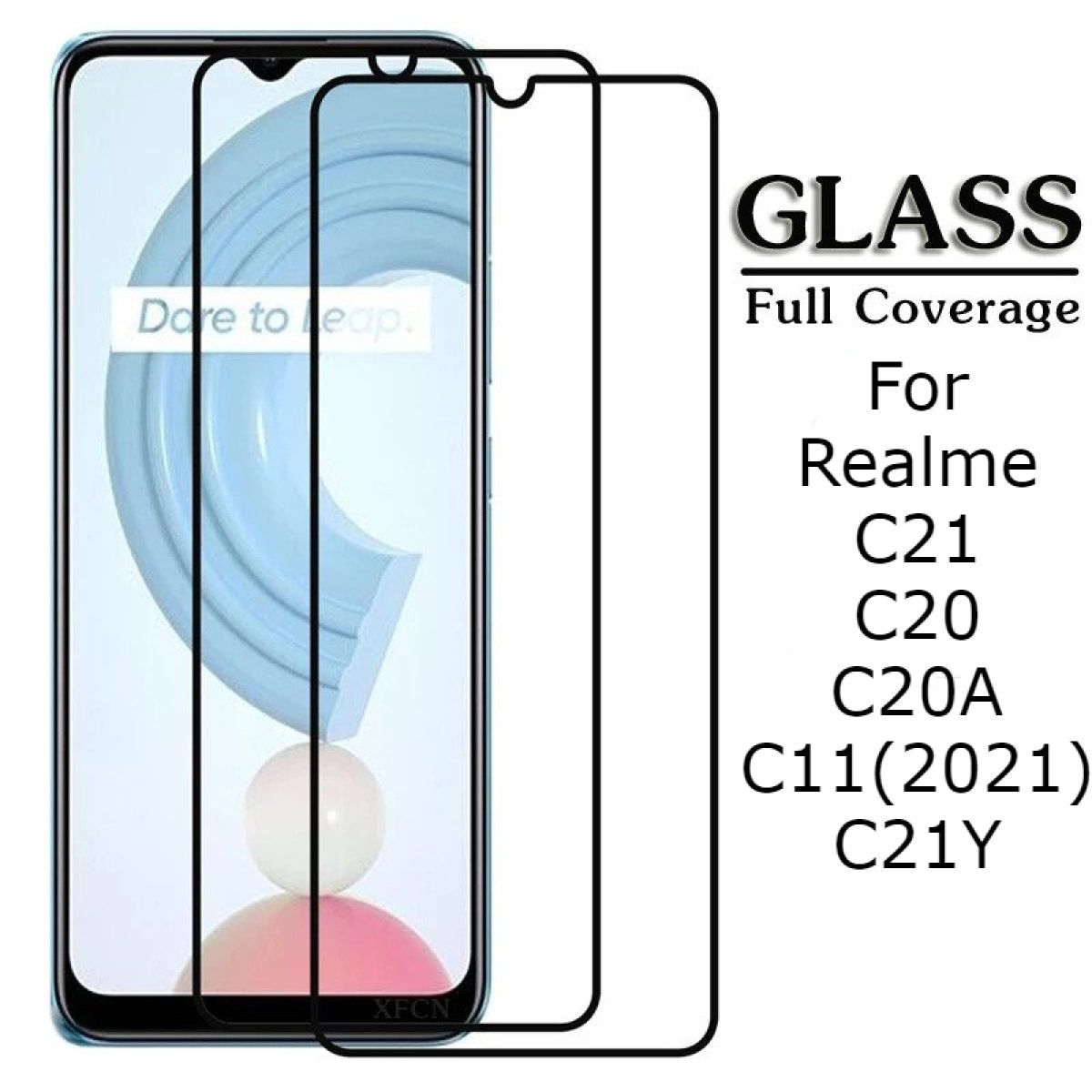 Realme C21Y/ C21 / C20 /Nazro 20/Nazro30/Nazro 30A/ C20A / C11(2021)=6.5" 21D 9H HD Clarity & Extreme Shatter and Scratch Protection Tempered Glass Screen Protector