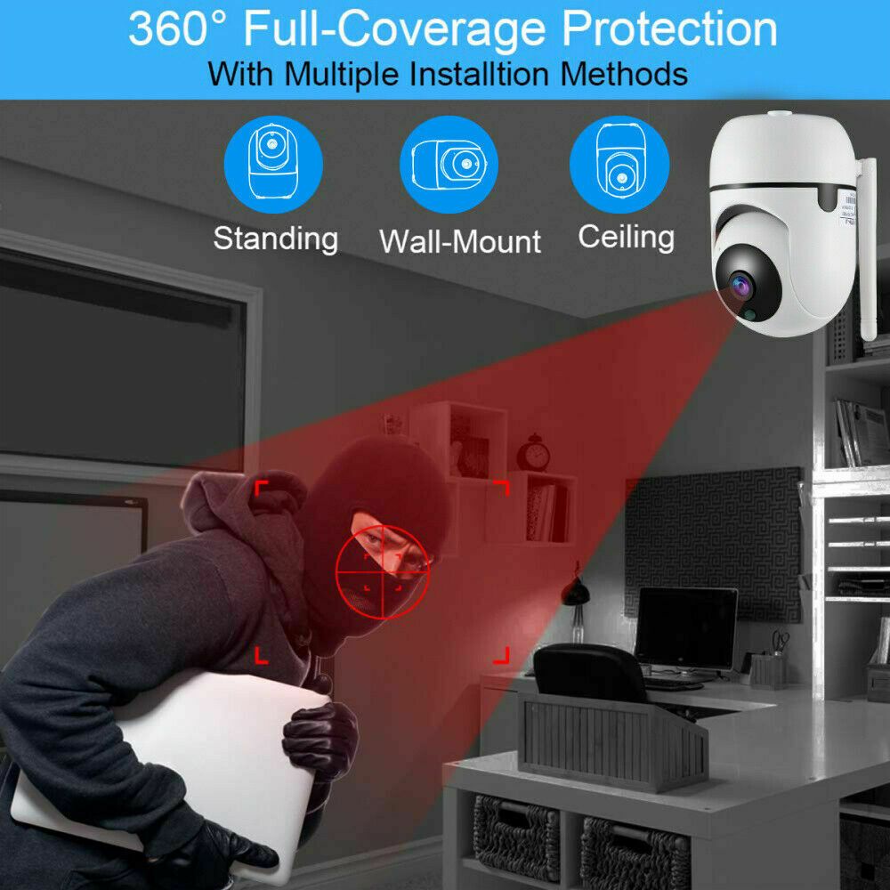 720P WiFi IP Camera Home Security Baby Monitor Clever Dog CCTV Night Vision Motion Detection And Alarm Security Indoor Camera