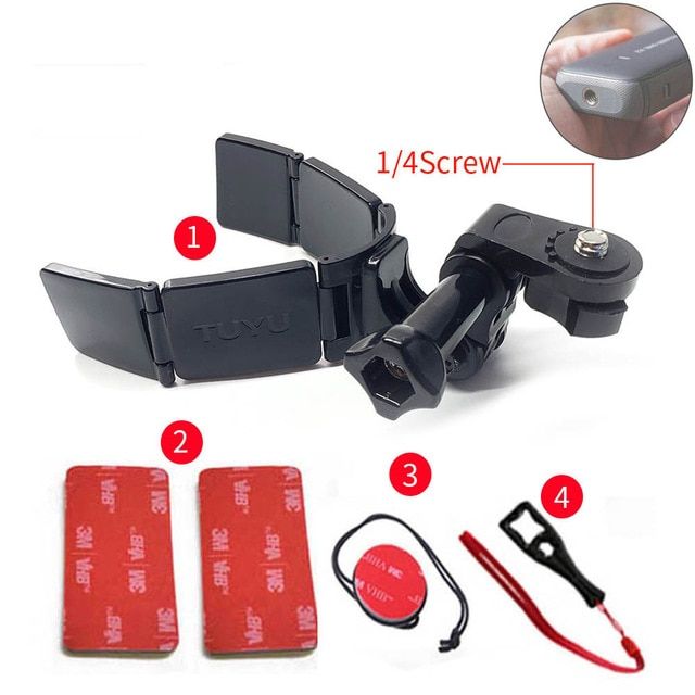 TUYU Full Face Helmet Chin Mount Holder for GoPro Hero 10 9 8 7 DJI Insta360 Camera Strap Flodable Front Chin Mount Accessories