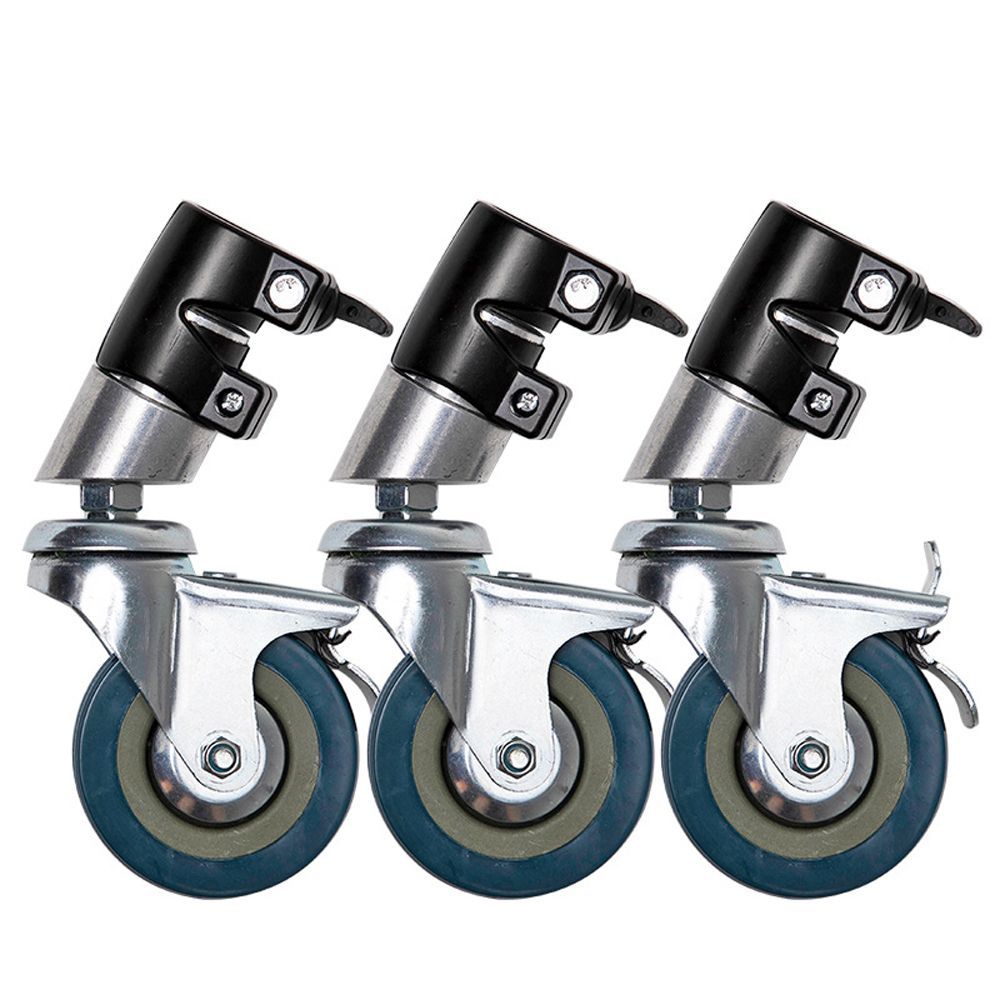 Professional 3 Wheels Multi-function Photography Studio Heavy Lighting Century C Stand Special Wheel Photography Accessories