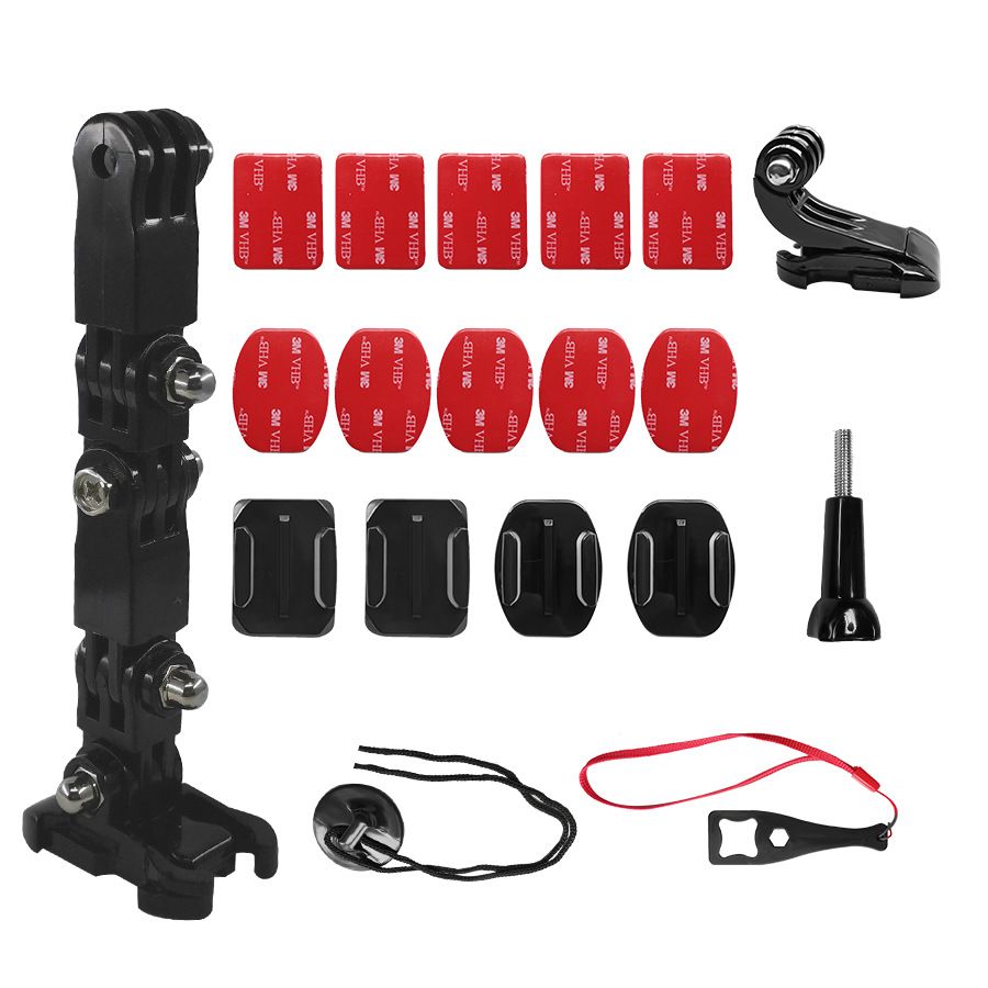 Yfashion For  hero6/5/4 Motorcycle Helmet n Mount Camera Holder Set