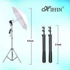 E27 Studio Double Holder KIT Umbrella White + Studio Light Stand + Umbrella and Bulb Holder KIT Mark I |1 Double Holder,1 Light Stand ,1 Umbrella