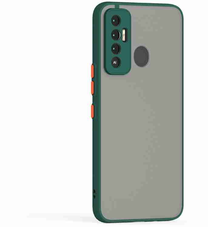 Smoke Matte Finish Camera Protection Case Back Cover For Tecno Canon 17