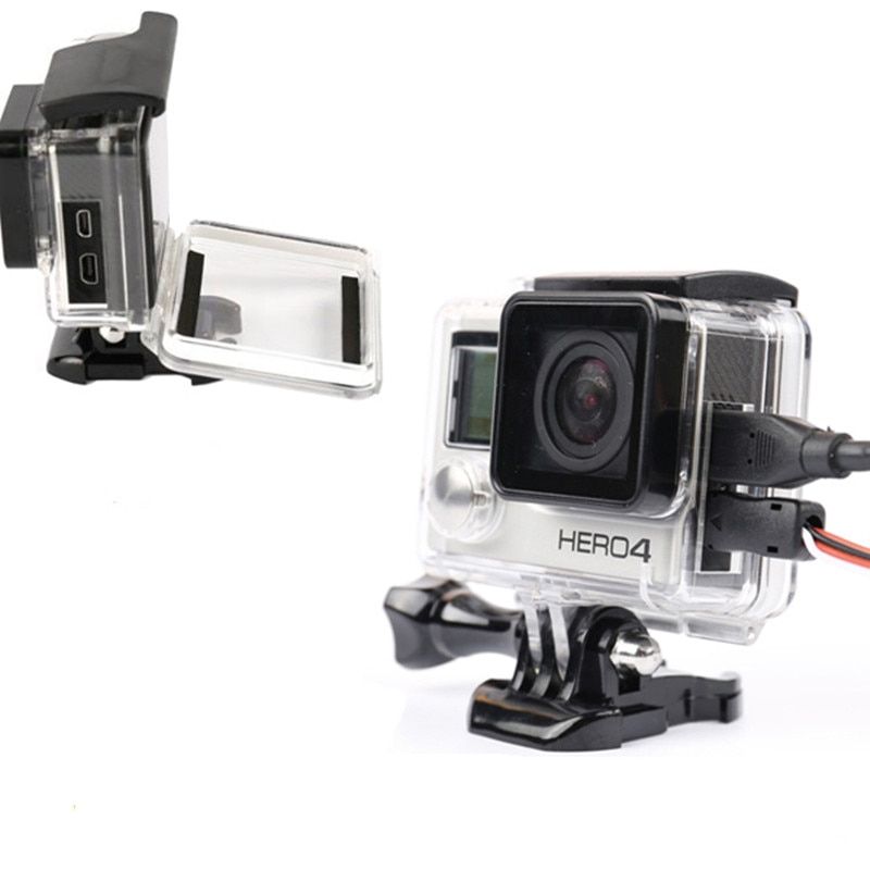 Skeleton Protective Side Open Housing Case For Gopro hero 4 3 + Camera Accessories Side Open  Protective Case for Go Pro