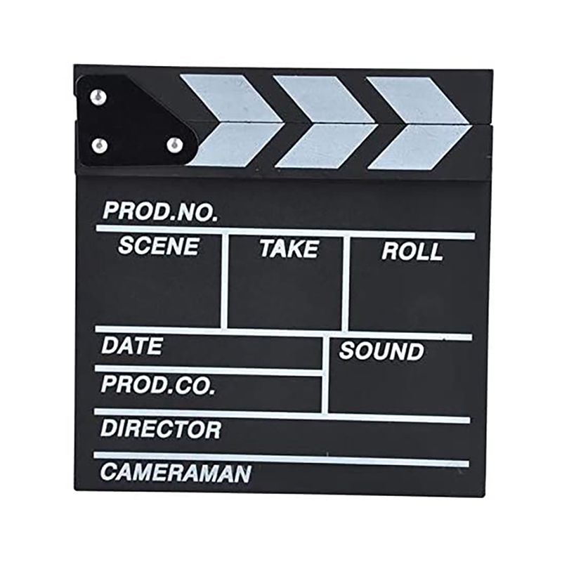 Director Video TV Movie Film Board Wooden 20 x 20 cm Professional Fashion Portable