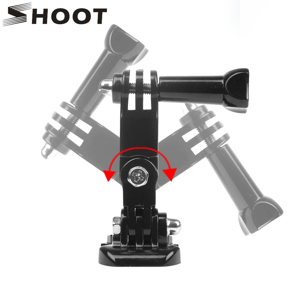 3 Way Pivot with Base Mount or Helmet Mount for Action Camera