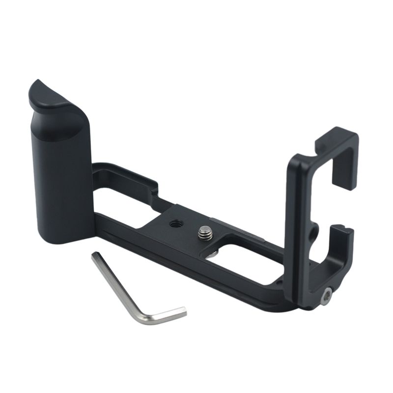 Quick Release L Plate/L Bracket Vertical Shoot Camera Base Holder Hand Grip for Fujifilm Fuji XT2 X-T2 Camera(Black)