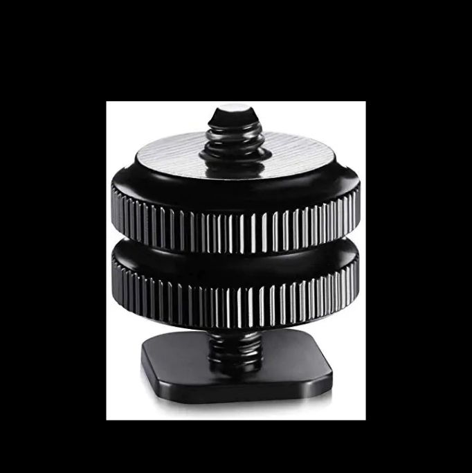 Camera Shoe Pro 1/4" Mount Adapter for Tripod Screw to led Light Hotshoe