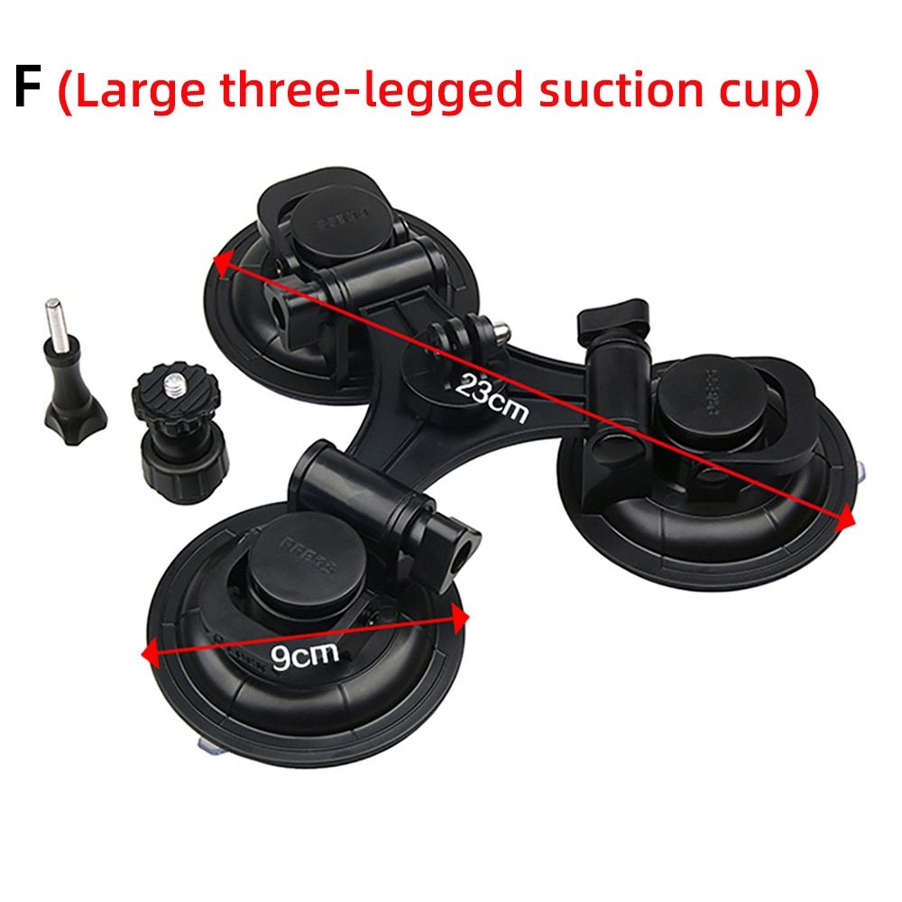 RuigPro Car Suction Cup Adapter Window Glass Tripod For Gopro Hero 10 9 8 7 6For sjcam Xiaoyi Action Camera accessories GP61