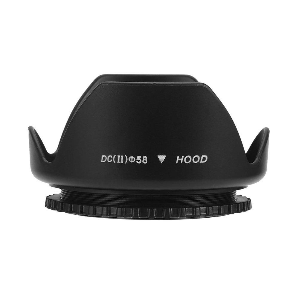 TE 58mm Flower Shape Lens Hood Screw Mount Petal Crown For Canon DC-SN HOOD