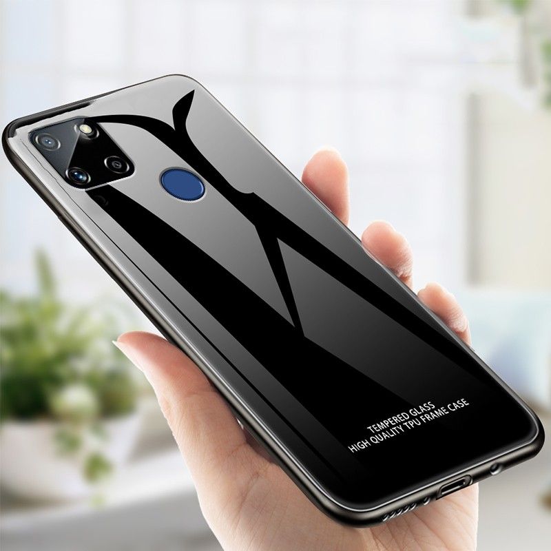 Realme C25/c25s Tempered Glass Protector Casing Glass Back Phone Cover