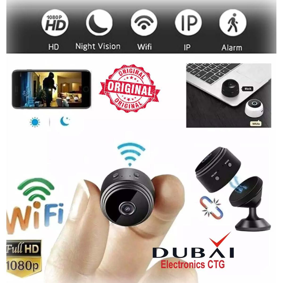 Ip Camera, Wifi Camera Night Vision Micro IP P2P Camera
