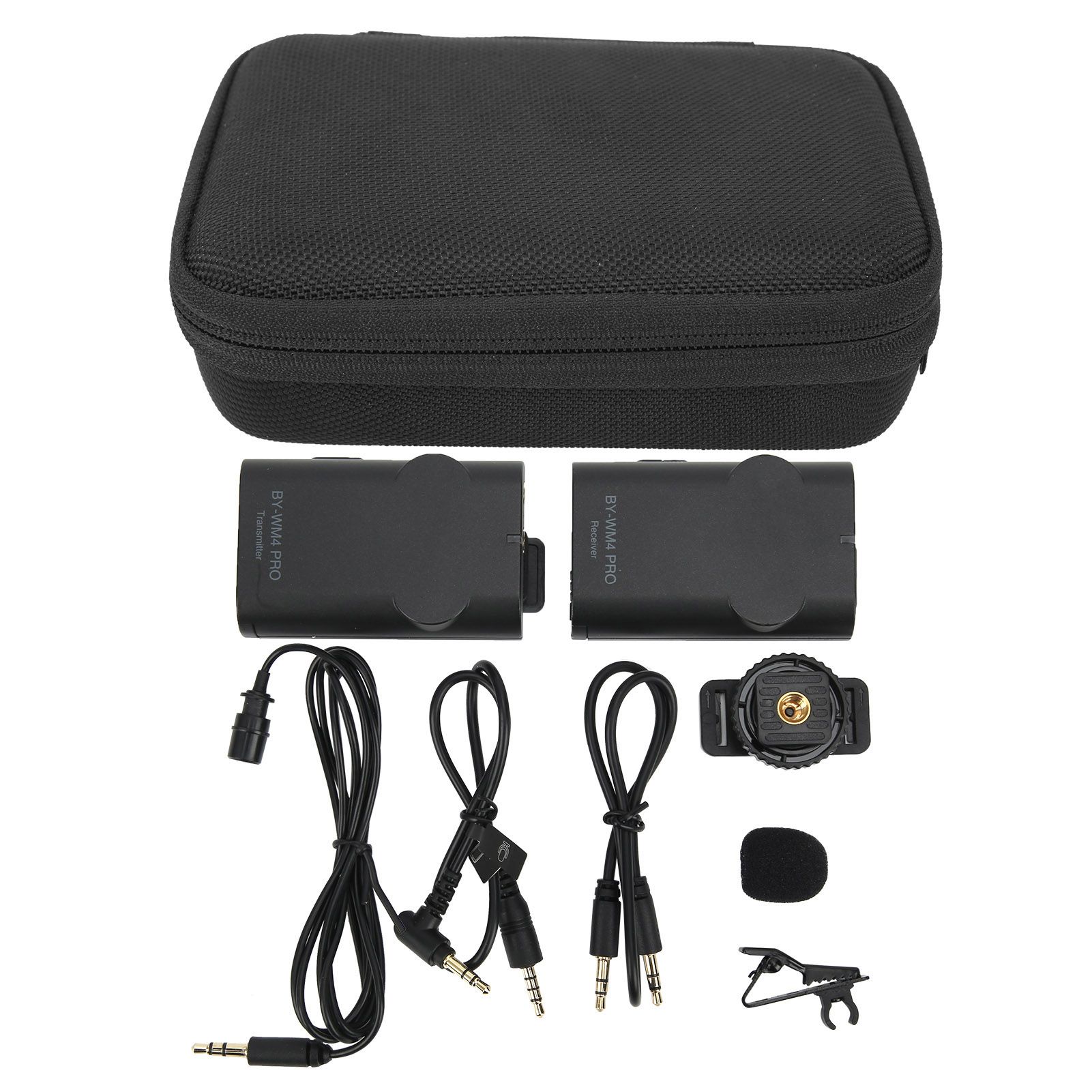 Himeng La BOYA WM4 PRO Wireless Microphone System Interview Lavalier with Transmitter Receiver