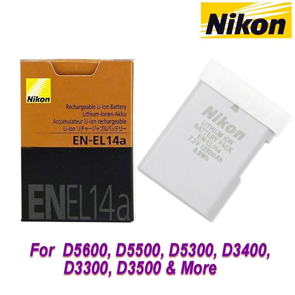 Nikon EL14a Battery Pack For D5600, D5500, D5300, D3400, D3300, D3500 & More