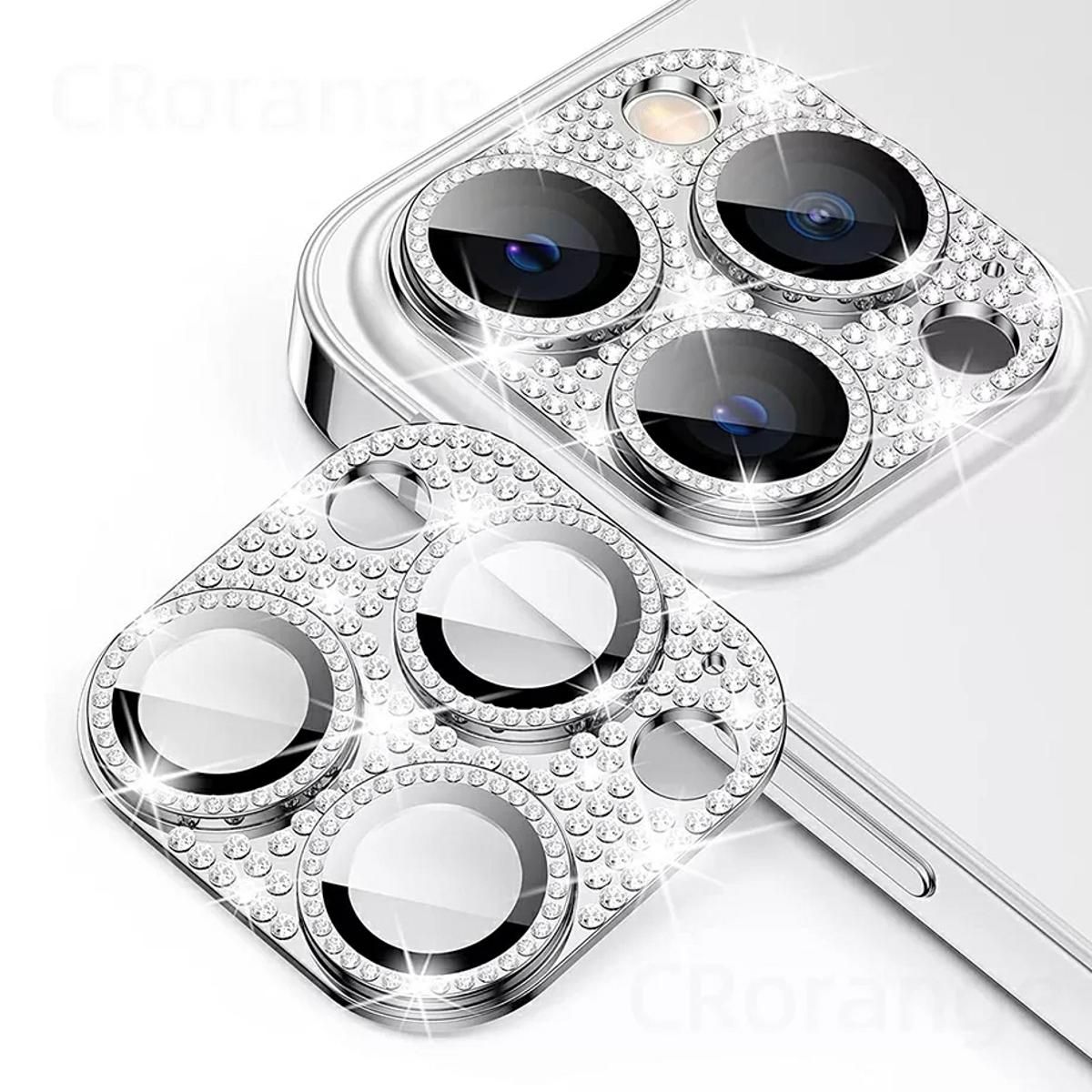 Bling Diamond Full Cover Camera Lens Screen Protector Tempered Glass Lens Film For iPhone 11 To 13Promax