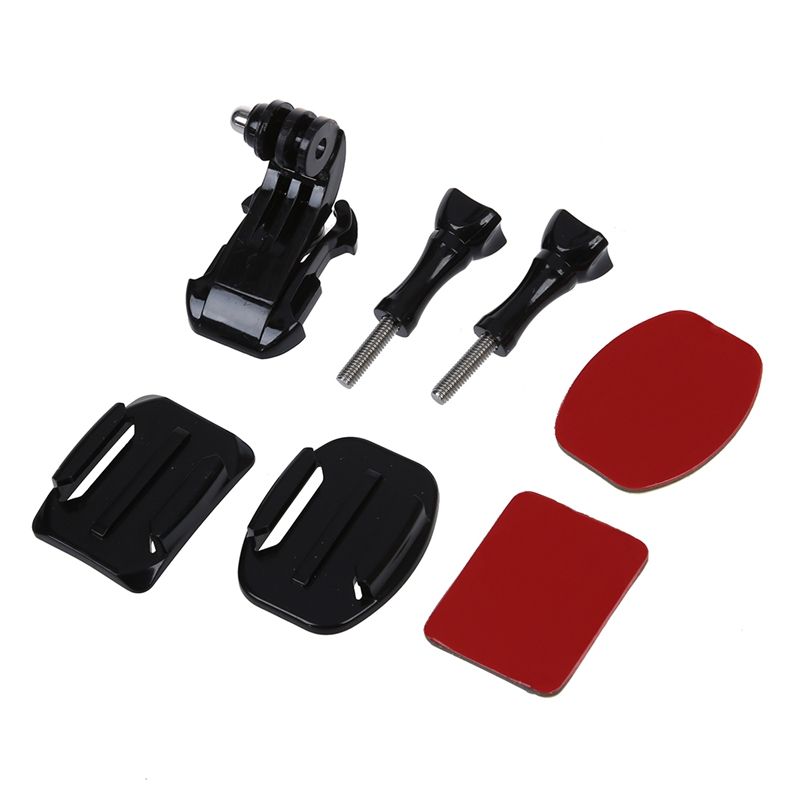 Helmet Front Mount Kit Adjustment Curved Adhesive for Gopro Hero 1/2/3